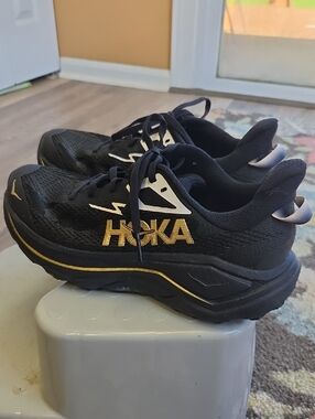 Hoka Black & Gold Challenger 8